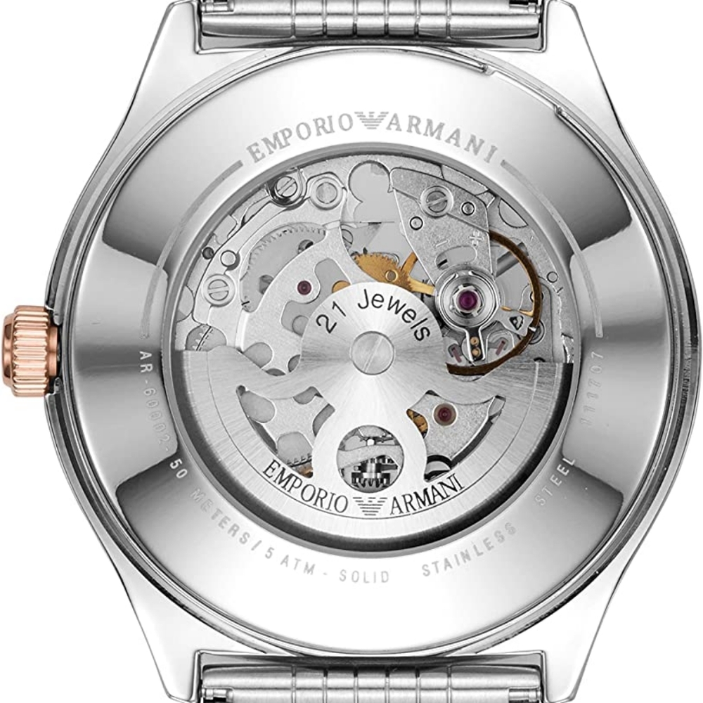 New Emporio Armani Men's Meccanico Skeleton Dial Automatic Luxury Watch AR60002 - Picture 6 of 16